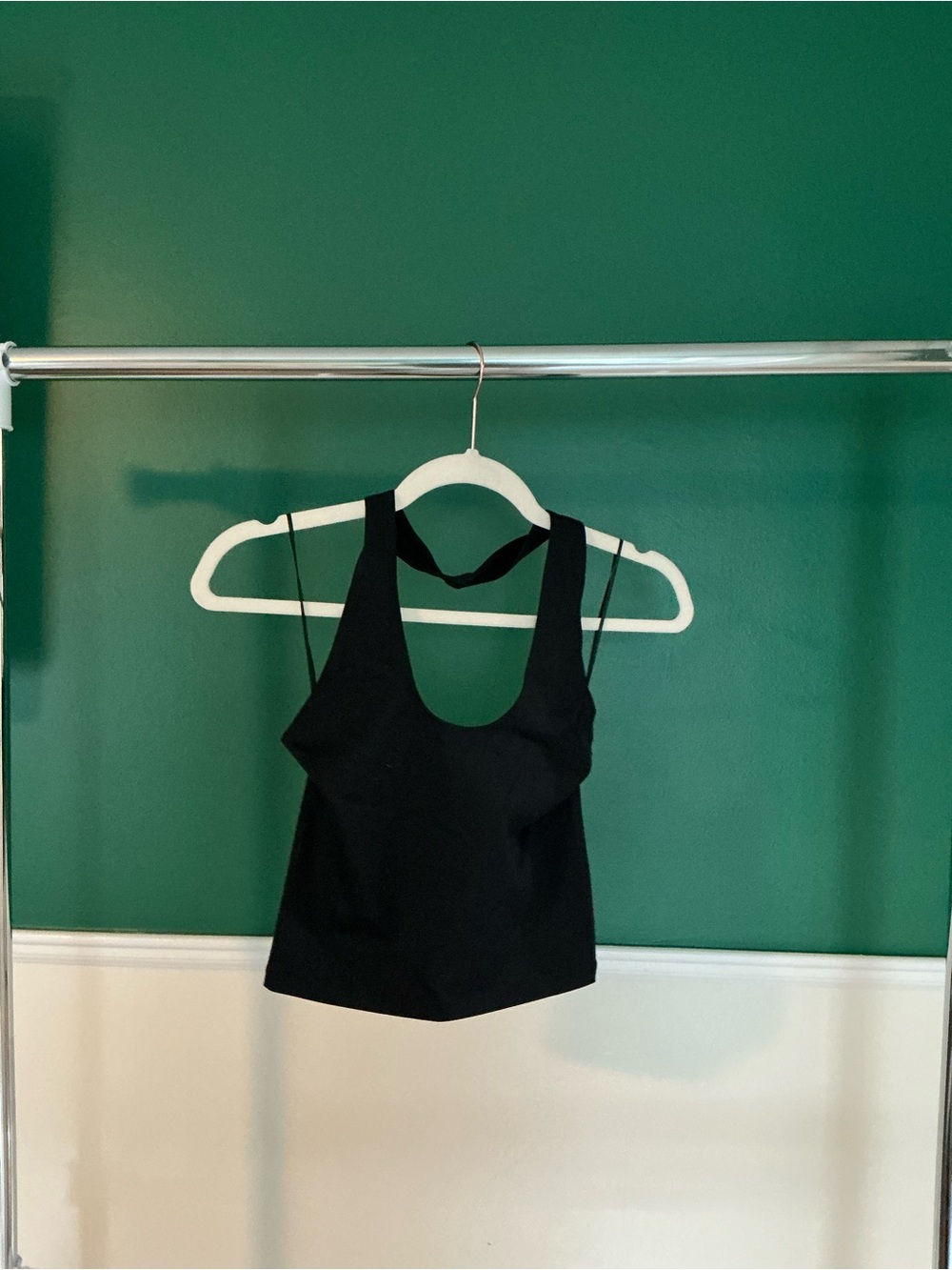Abercrombie & Fitch Black Crop Tank Top